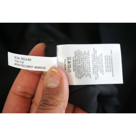 Express V Neck Ruffle Short Sleeve Shift Dress Black Lined - Size XS, NWT - Picture 8 of 10